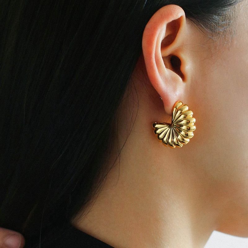 Commuter Pleated Fan Earrings - floysun