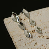 Cool Breeze Paneled Geometric Metal Earrings - floysun