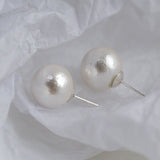 Cotton Pearl Stud Earrings - floysun