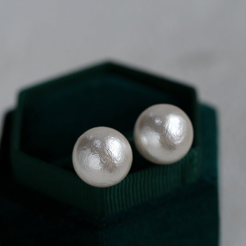 Cotton Pearl Stud Earrings - floysun