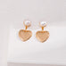 Detachable Heart Pearl Earrings - floysun