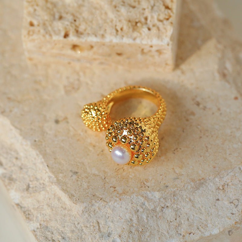 Dotted Pearl Rings That Open - floysun