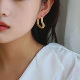 Double-layer Love Hollow Heart Earrings