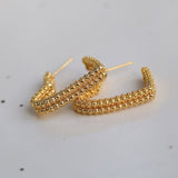 Double-layer Love Hollow Heart Earrings