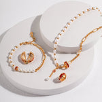 Dripping Glaze Sterling Silver Pearl Necklaces - floysun
