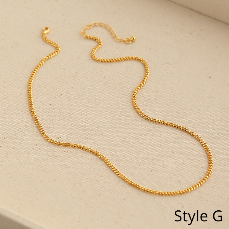 Chain Twist Snake Bone Necklace