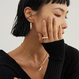 Elegance Baroquel Pearl Ring - floysun