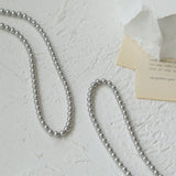Elegant 5mm Gray Pearl Necklace - floysun