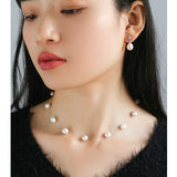 Elegant Sterling Silver Pearl Earrings - floysun