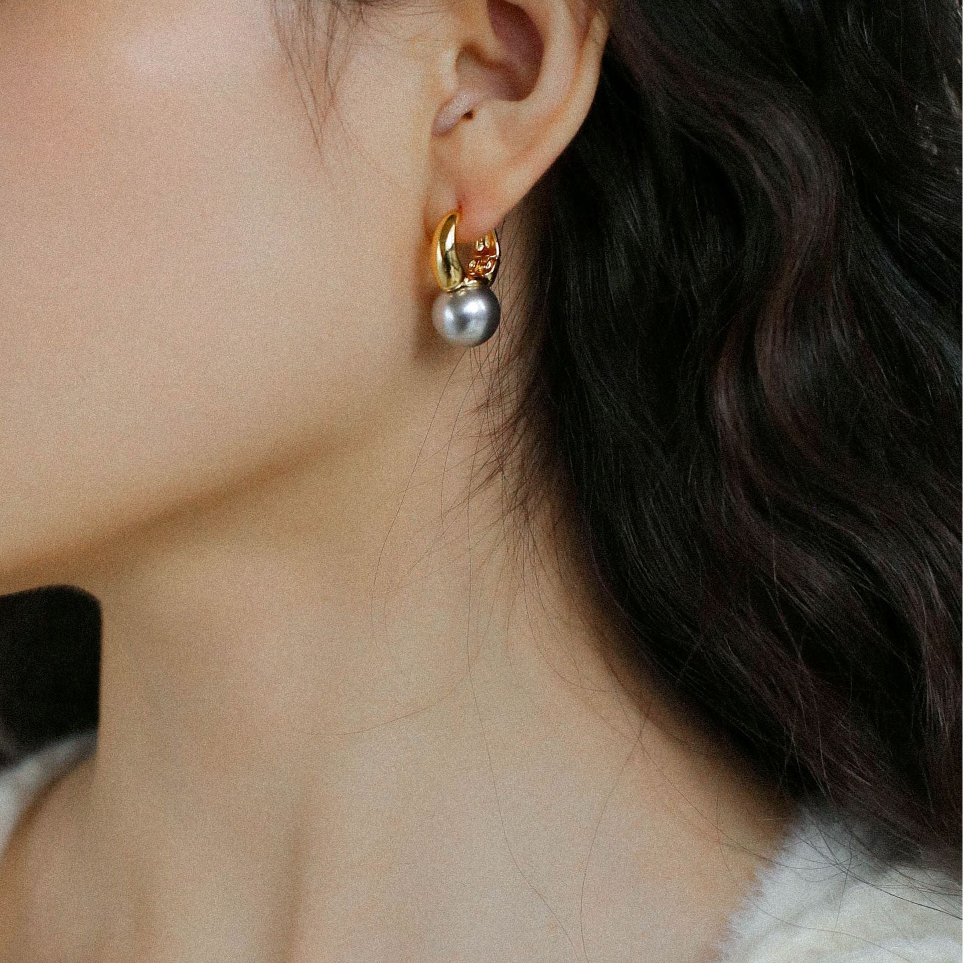 Everyday Simple Minimalist Pearl Earrings - floysun