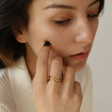 Fashion Double-layer Opening Ring A - floysun