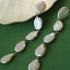 Flat Round Freshwater Baroque Long Earrings - floysun