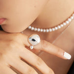 Fluid Elegance: Water Droplet-inspired Ring - floysun