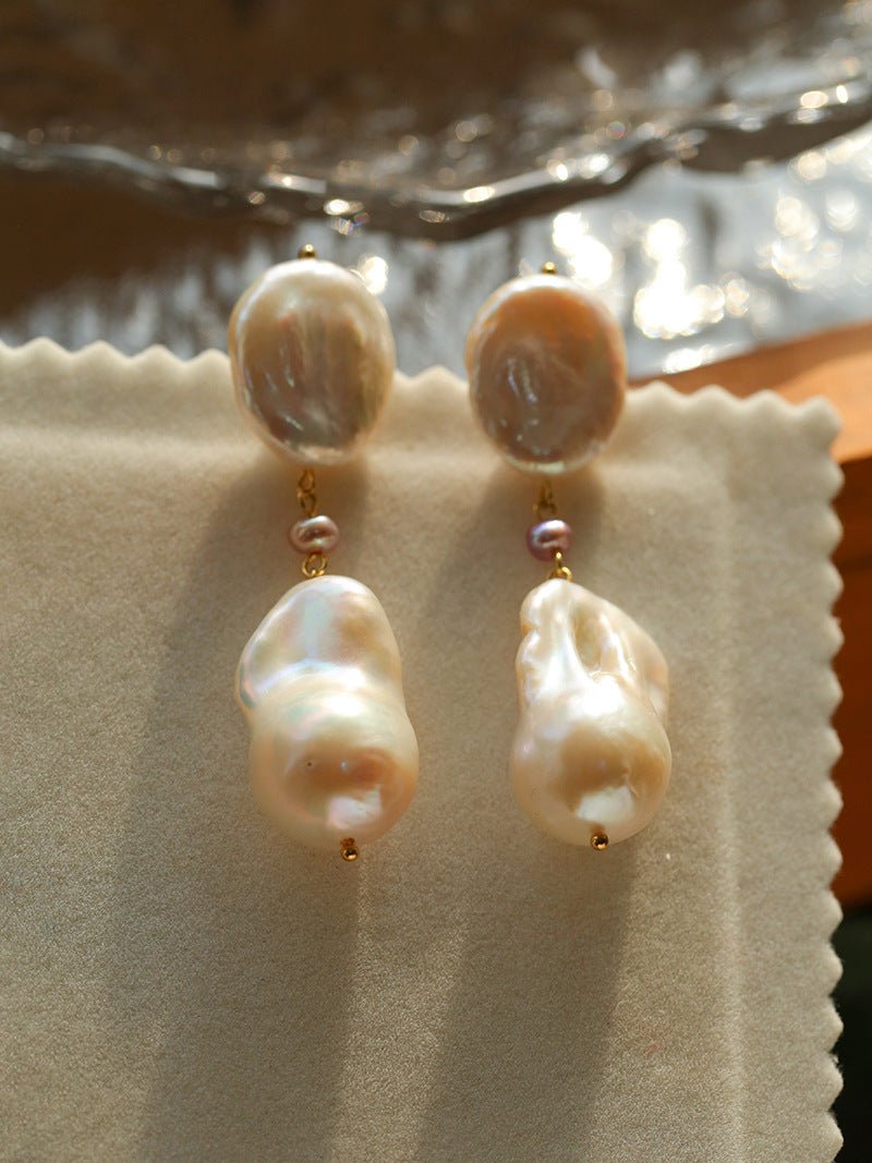 Freshwater Baroque Pearl Earrings - floysun