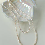 Freshwater Grey Pearl Multilayer Long Necklace 120cm - floysun