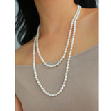 Freshwater Pearl Multilayer Long Necklace 120cm