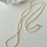 Freshwater Pearl Multilayer Long Necklace 120cm