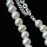 Freshwater Pearl Panel Chain Necklace - floysun