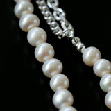 Freshwater Pearl Panel Chain Necklace - floysun