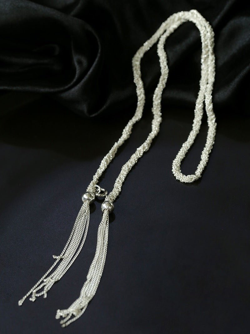 Galaxy Fringed Long Necklace - floysun