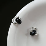 Gemstone Black Onyx Earrings - floysun