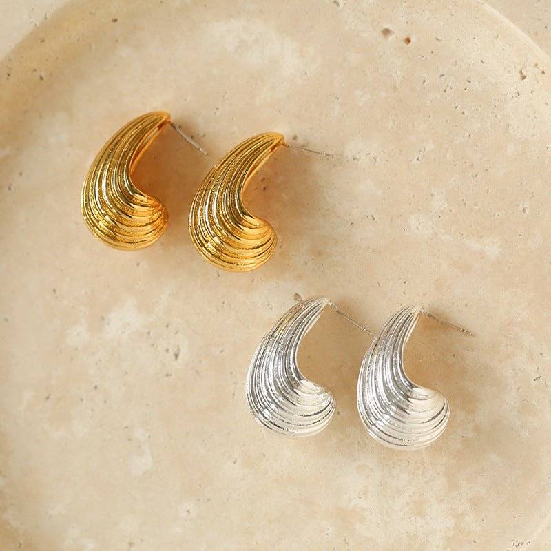 Geometric Streamline WaterDrop Earrings - floysun