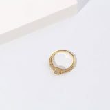 Gold-plated Diamond Ring - floysun