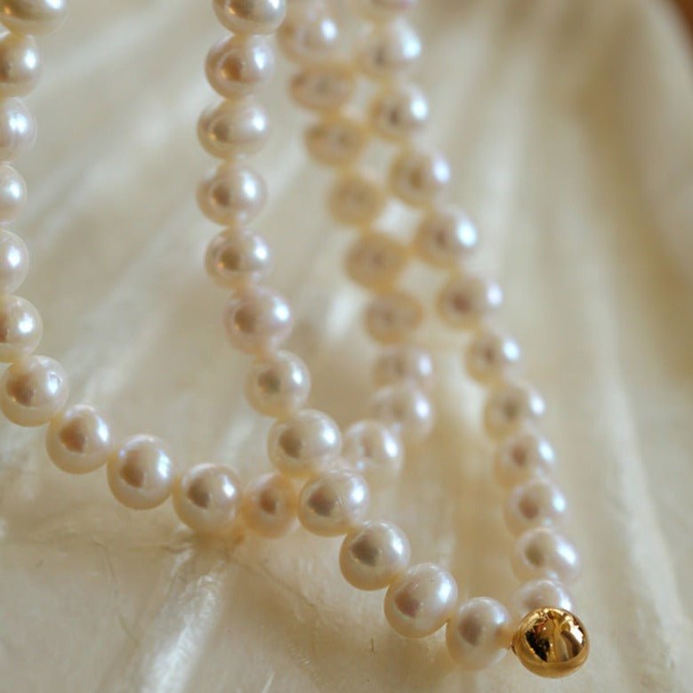 Golden Beans Freshwater Pearl Necklace - floysun
