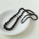 Gradient Black Onyx Long Necklace - floysun