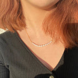 Gradient Freshwater Pearl Smile Necklace - floysun