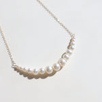 Gradient Freshwater Pearl Smile Necklace - floysun