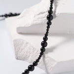 Gradual Black Onyx Clavicle Chain - floysun