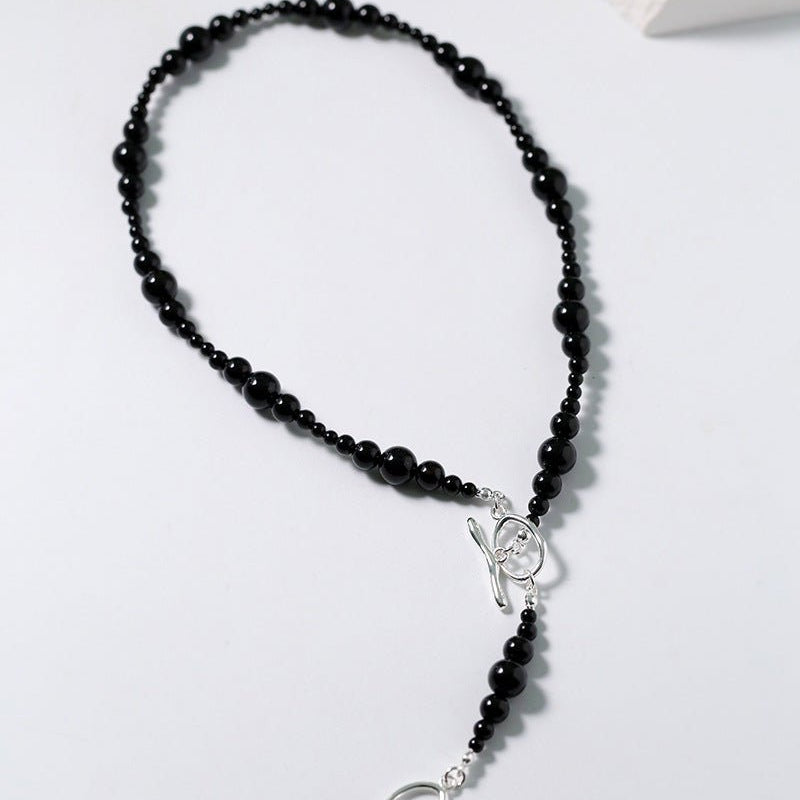 Gradual Black Onyx Clavicle Chain - floysun