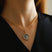 Green Zircon Apollo Silver Coin Necklace - floysun