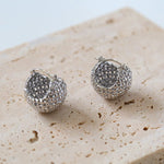 Grid Hollow Ball Earrings - floysun