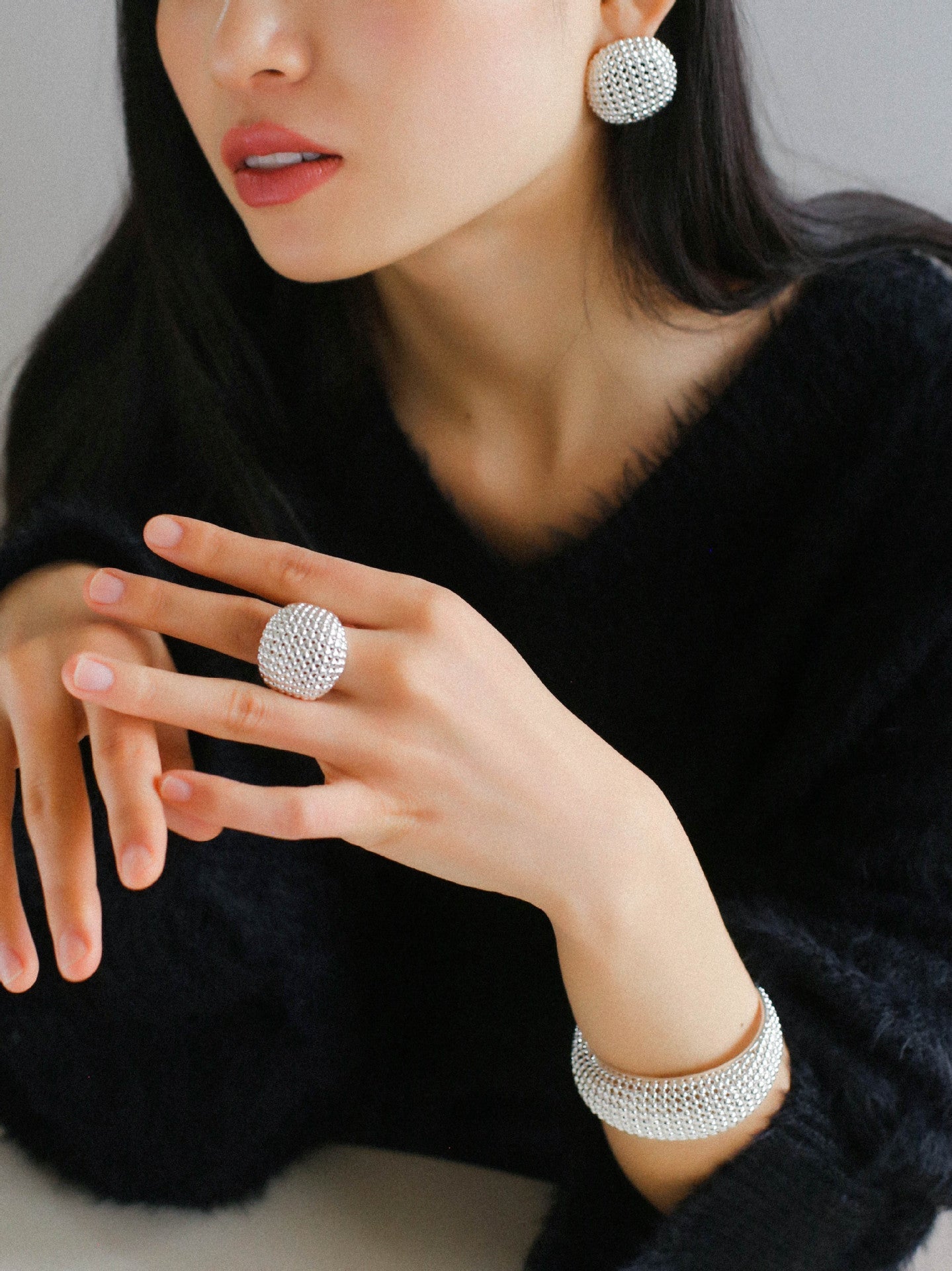 Grid Wide Ring Hollow - floysun