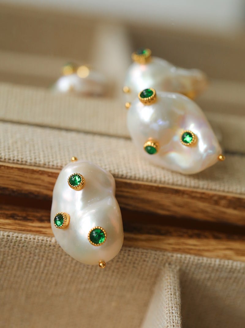 Handcrafted Baroque Pearls Earrings - floysun