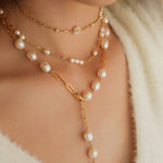 Handmade Chain Pearl Necklace Type C - floysun