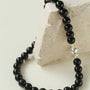 Handwoven Black Onyx Magnetic Clasp Necklace - floysun