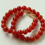 Harmonious Gemstone Necklaces Red Onyx 10mm - floysun