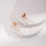 Heart Butterfly Pearls Earrings - floysun