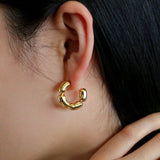 Hoop Metal Ring Earrings