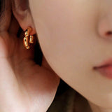 Hoop Metal Ring Earrings