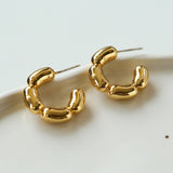 Hoop Metal Ring Earrings
