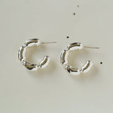 Hoop Metal Ring Earrings