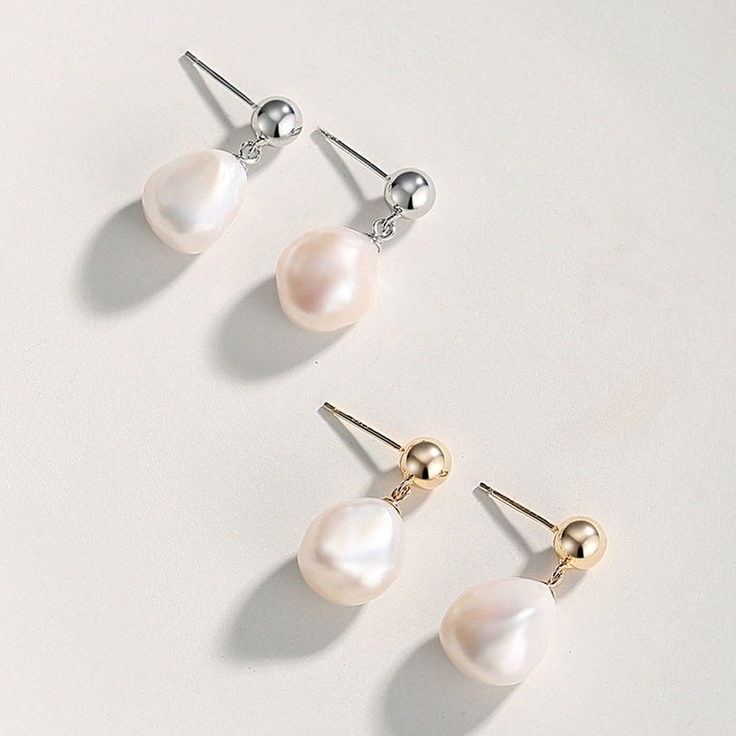 Irregular Baroque Pearl Earrings - floysun