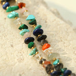 Irregular Colored Gravel Clavicle Chains And Bracelets - floysun