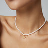 Irregular Love Heart Pendant Pearl Necklace - floysun