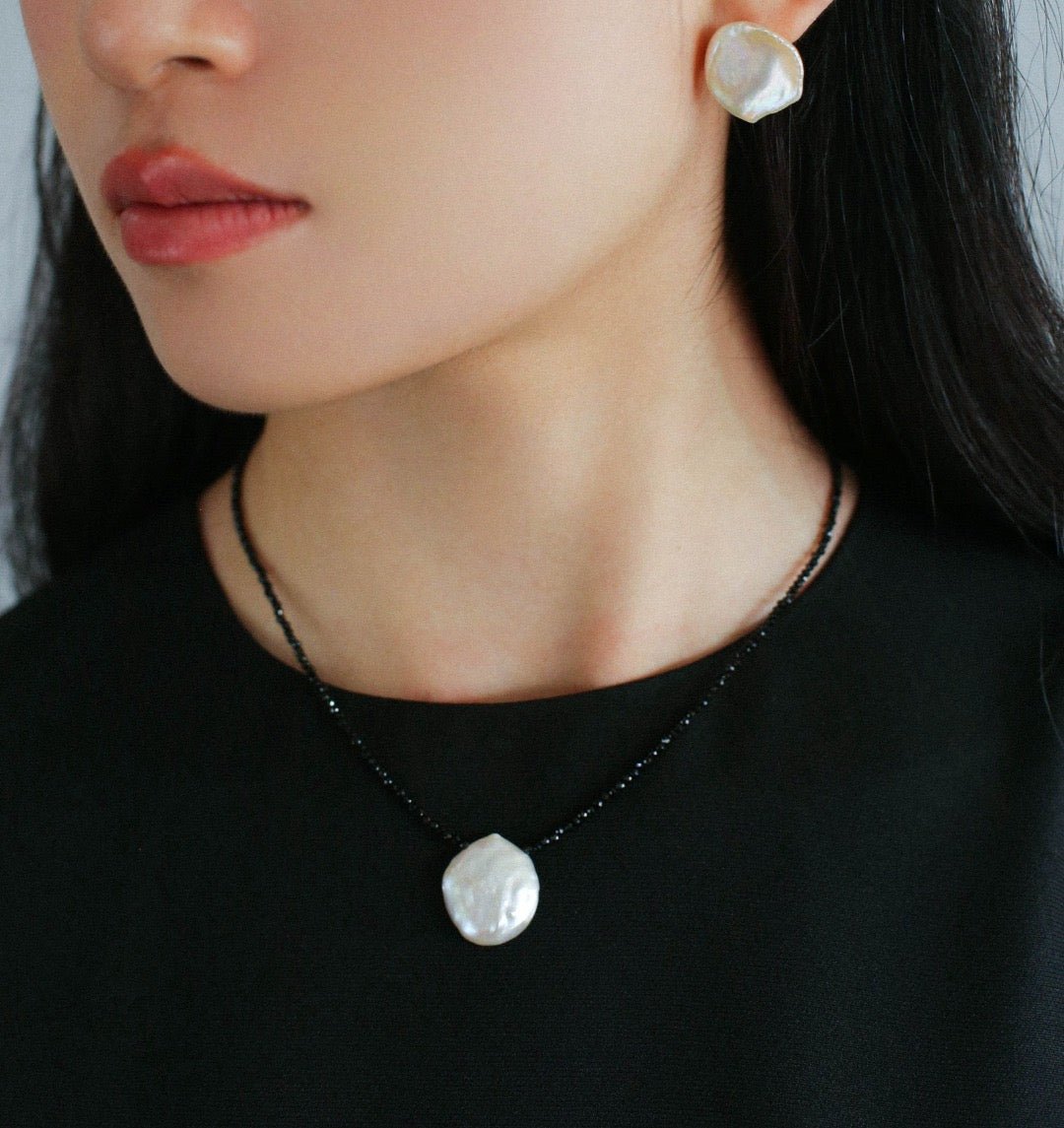 Large Petal Baroque Pearl Earrings - floysun