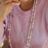 Long Pearl Ball Sweater Necklace - floysun